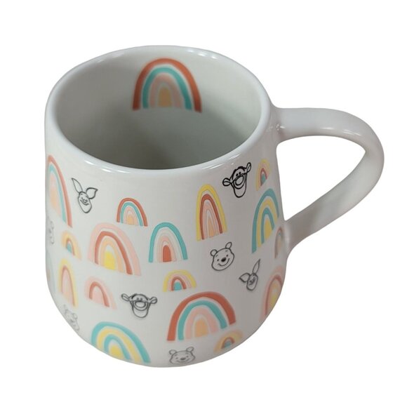 Disney Parks Winnie The Pooh & Pals Rainbows Mug 21oz Large Piglet Tigger NEW - Picture 7 of 12